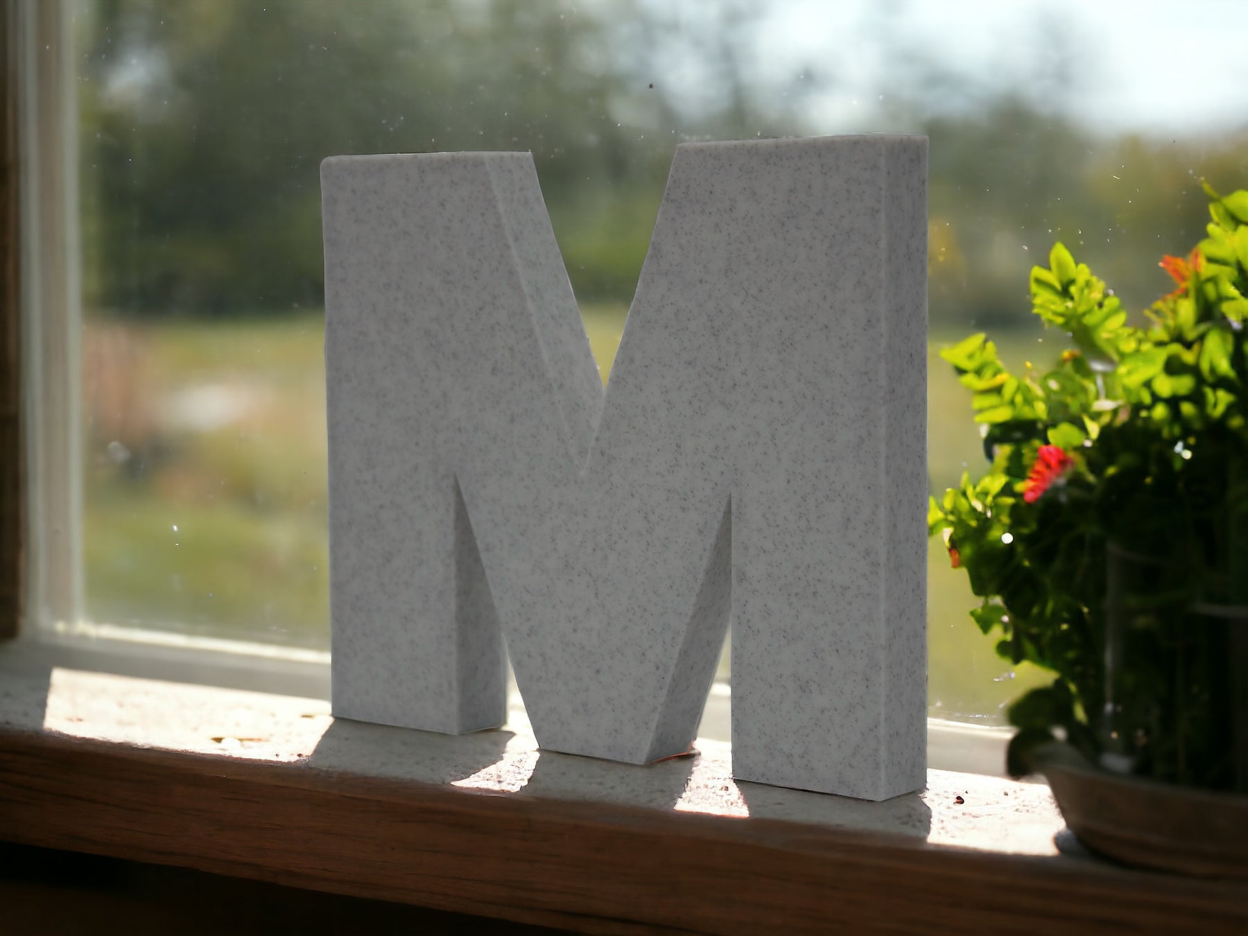 Letras Impresas en 3D con Efecto Mármol y Mármol con Arena
