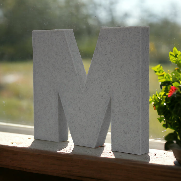 Letras Impresas en 3D con Efecto Mármol y Mármol con Arena