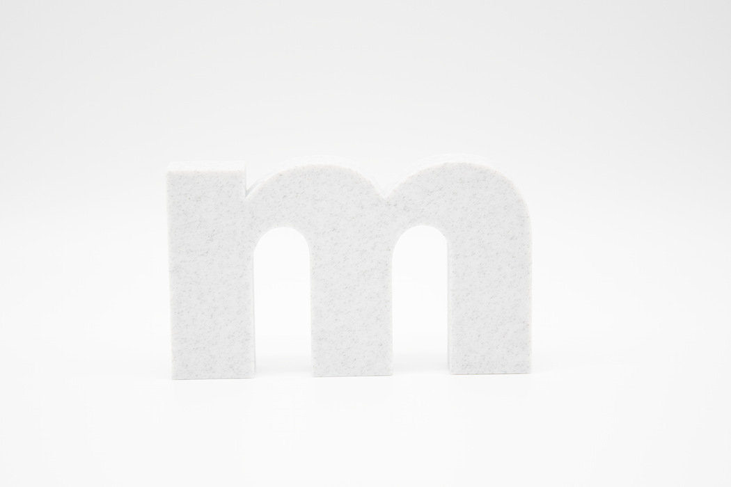 Letra 3D Mármol