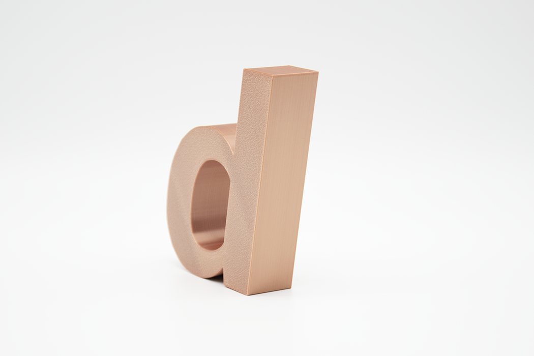 Letra 3D Cobre