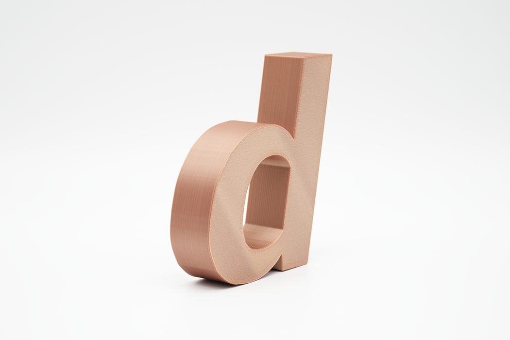 Letra 3D Cobre
