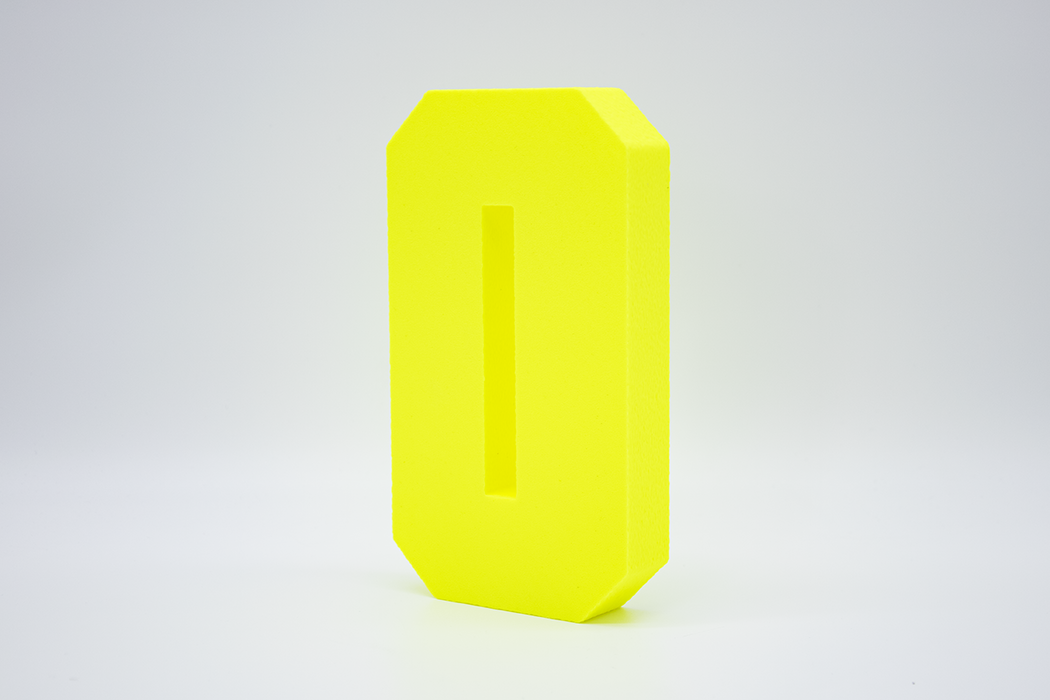 Letra 3D Amarillo Fluor