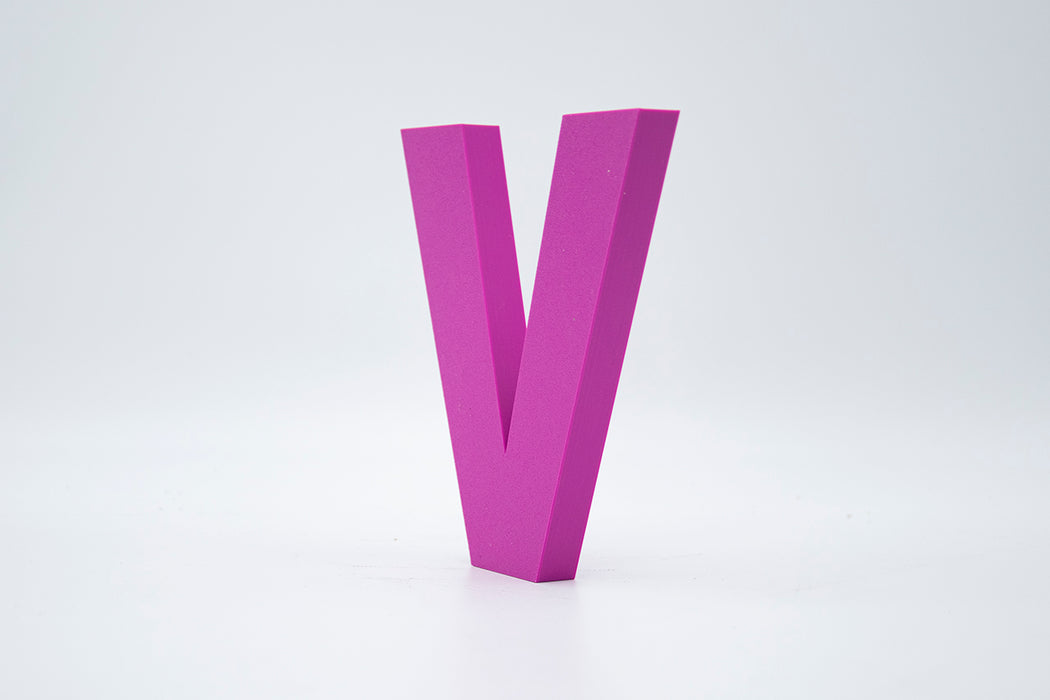 Letra 3D Malva