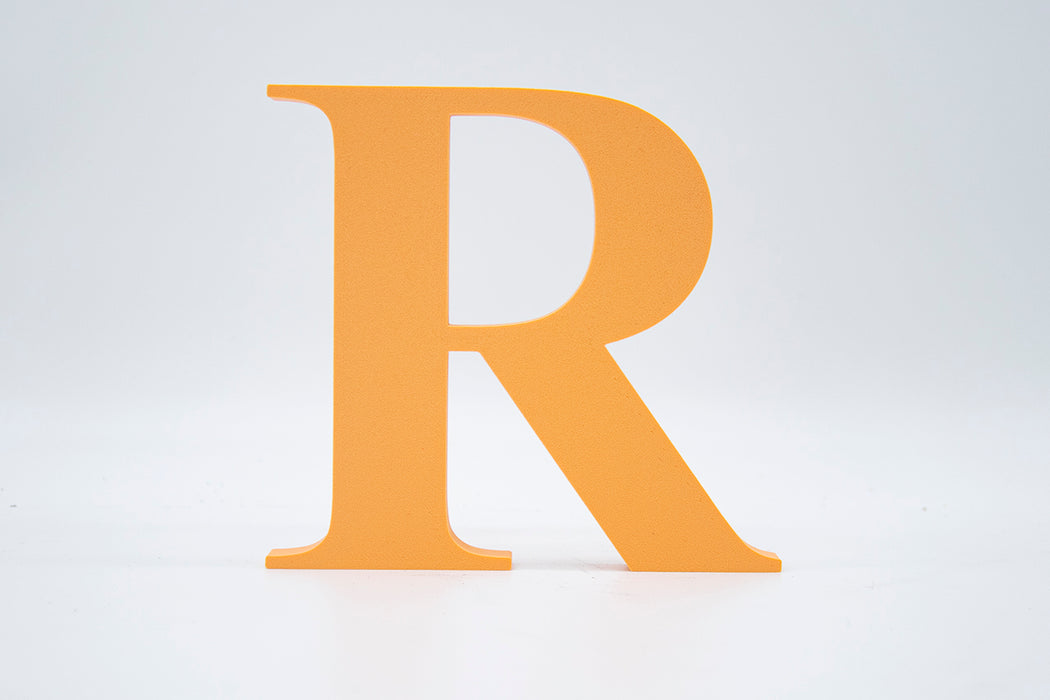 Letra 3D Naranja Suave