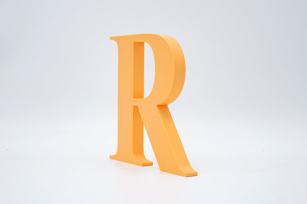Letra 3D Naranja Suave