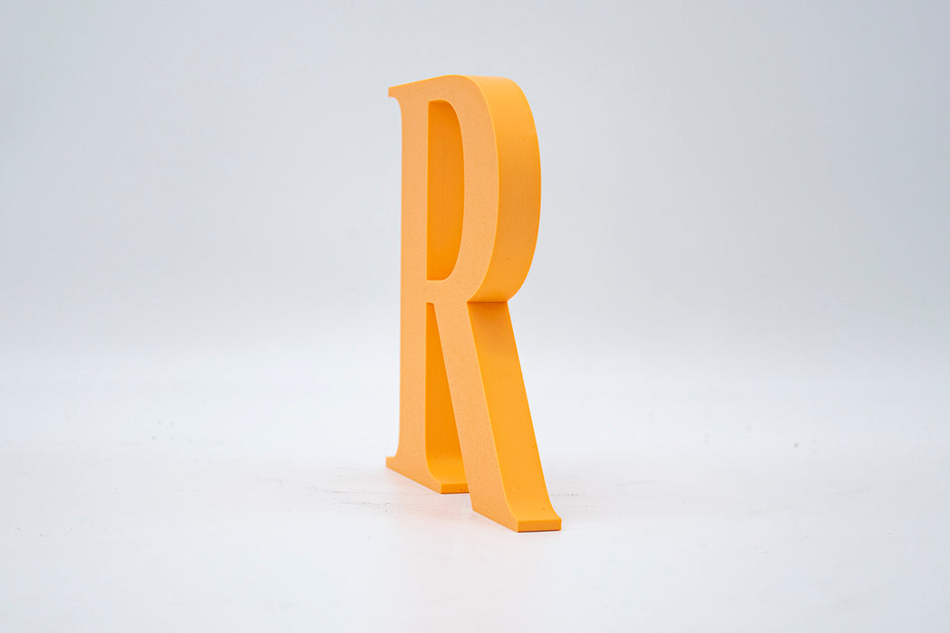 Letra 3D Naranja Suave