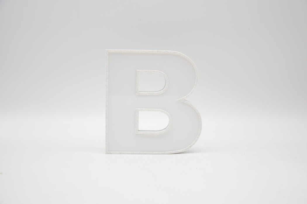 Letra 3D Mármol con Metacrilato