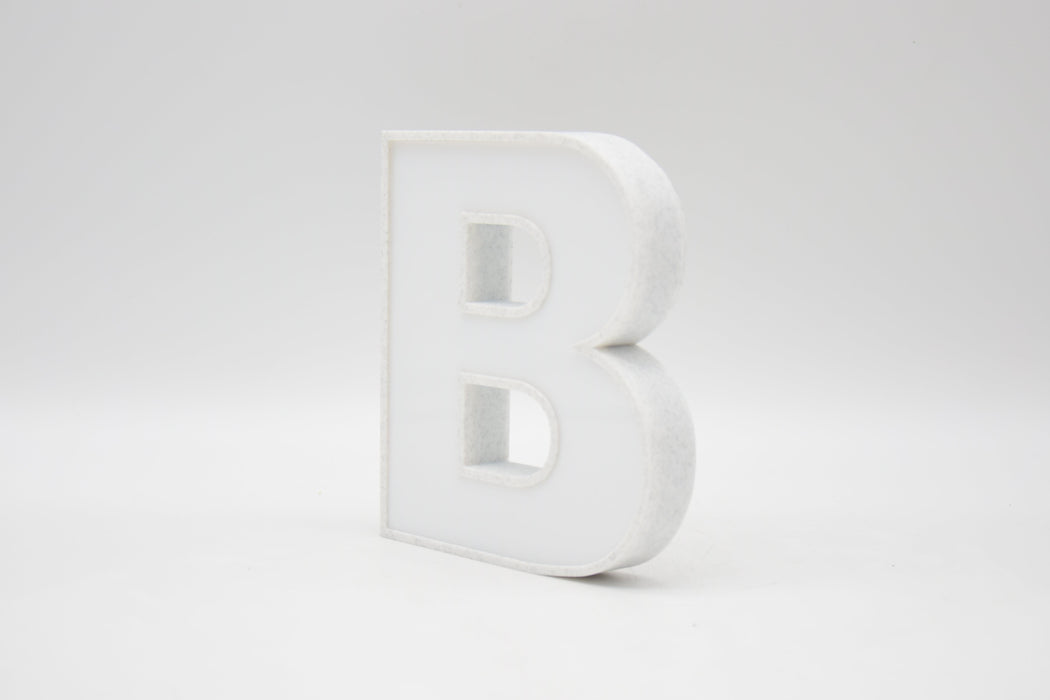 Letra 3D Mármol con Metacrilato