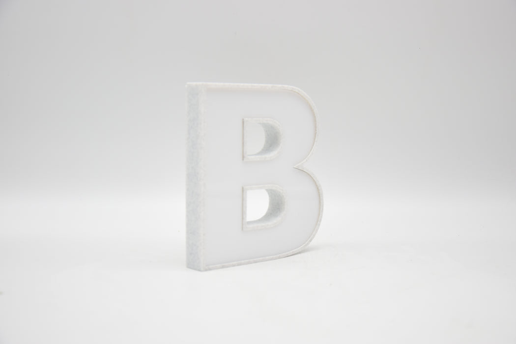 Letra 3D Mármol con Metacrilato