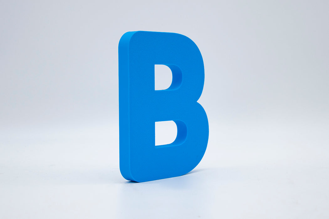 Letra 3D Azul Claro