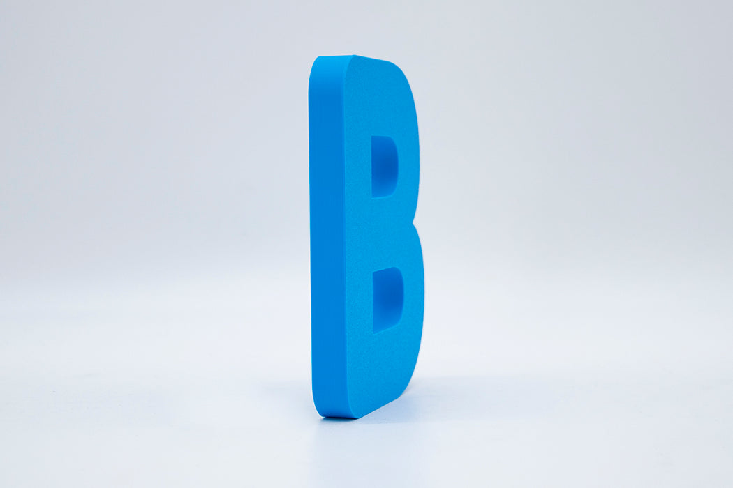 Letra 3D Azul Claro