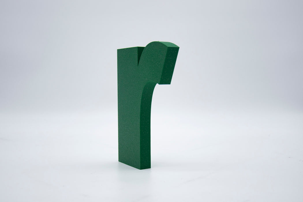 Letra 3D Verde Partículas