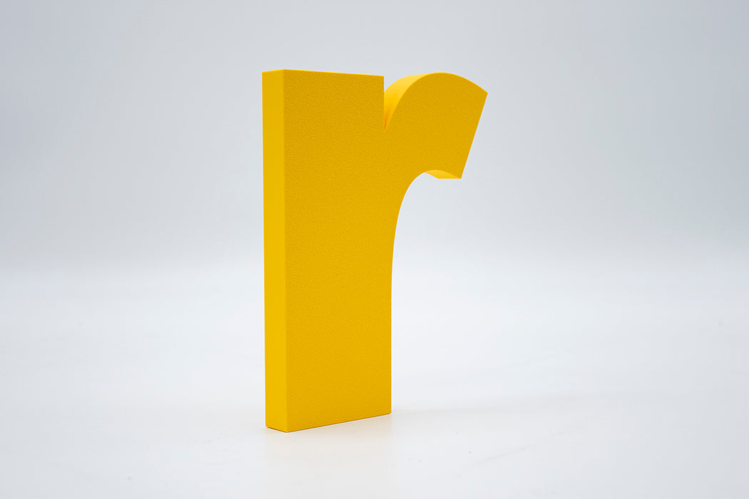 Letra 3D Amarillo Oscuro Pastel