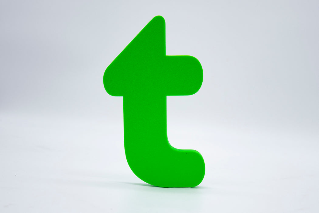 Letra 3D Verde Claro