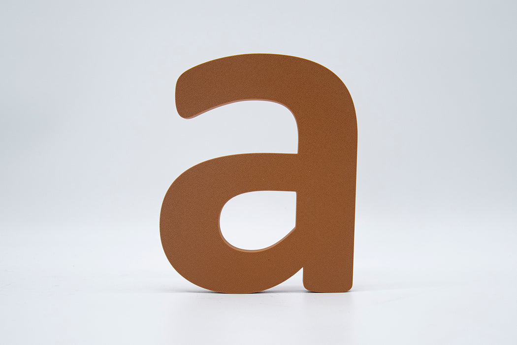 Letra 3D Marrón Acacia