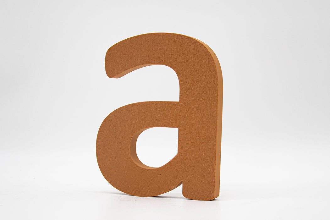 Letra 3D Marrón Acacia