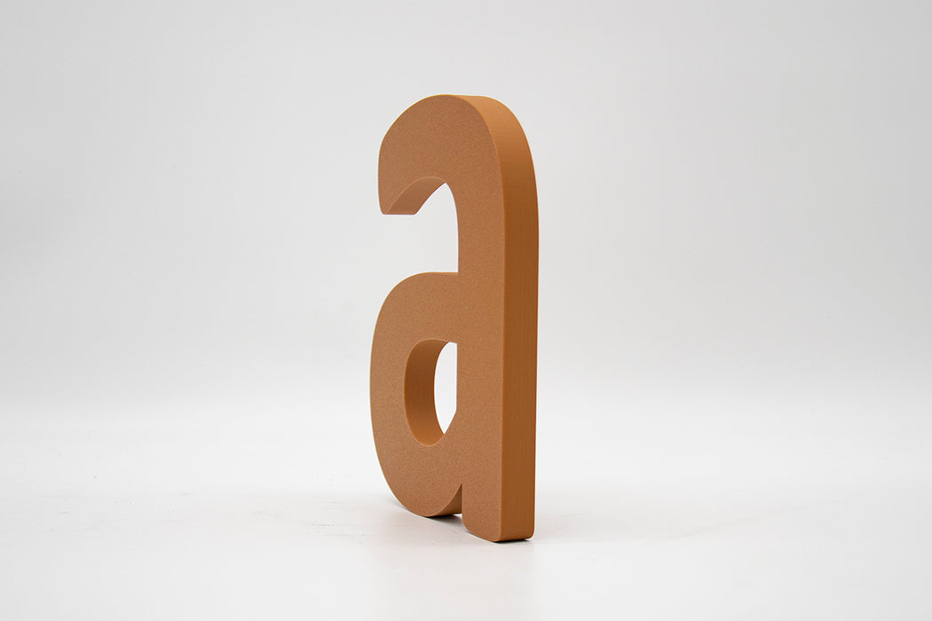 Letra 3D Marrón Acacia