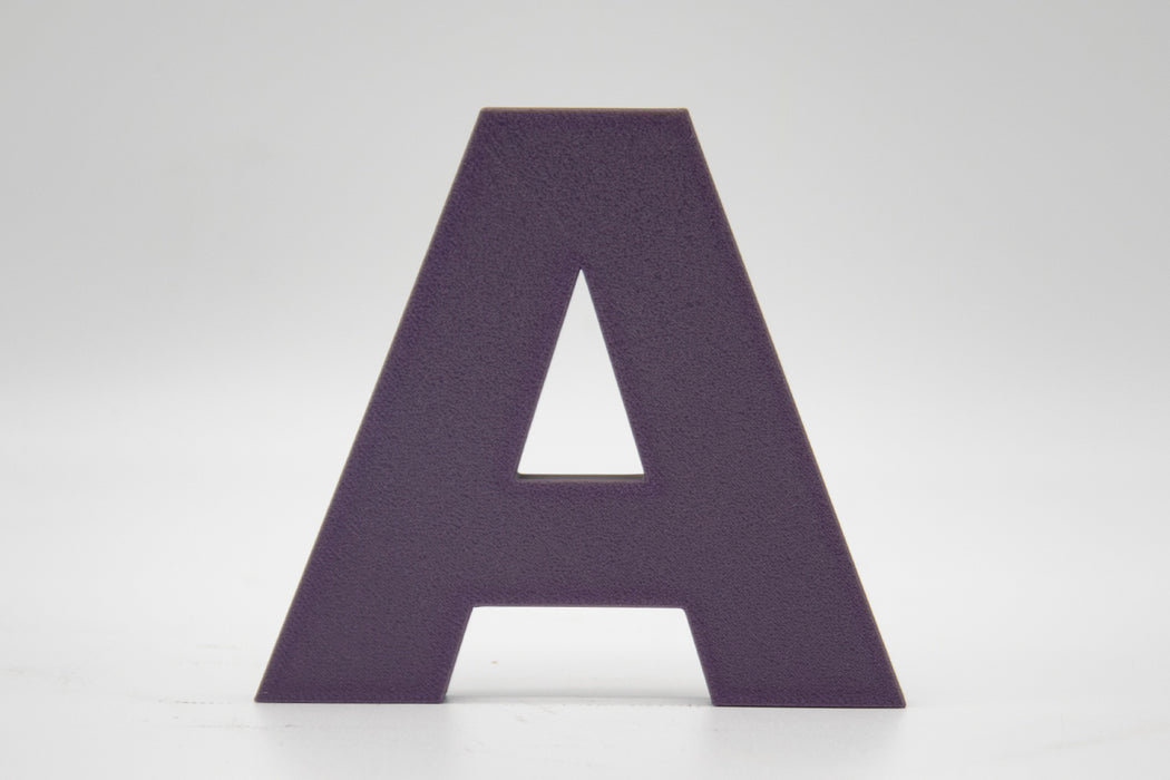 Letra 3D Morado Interferencia