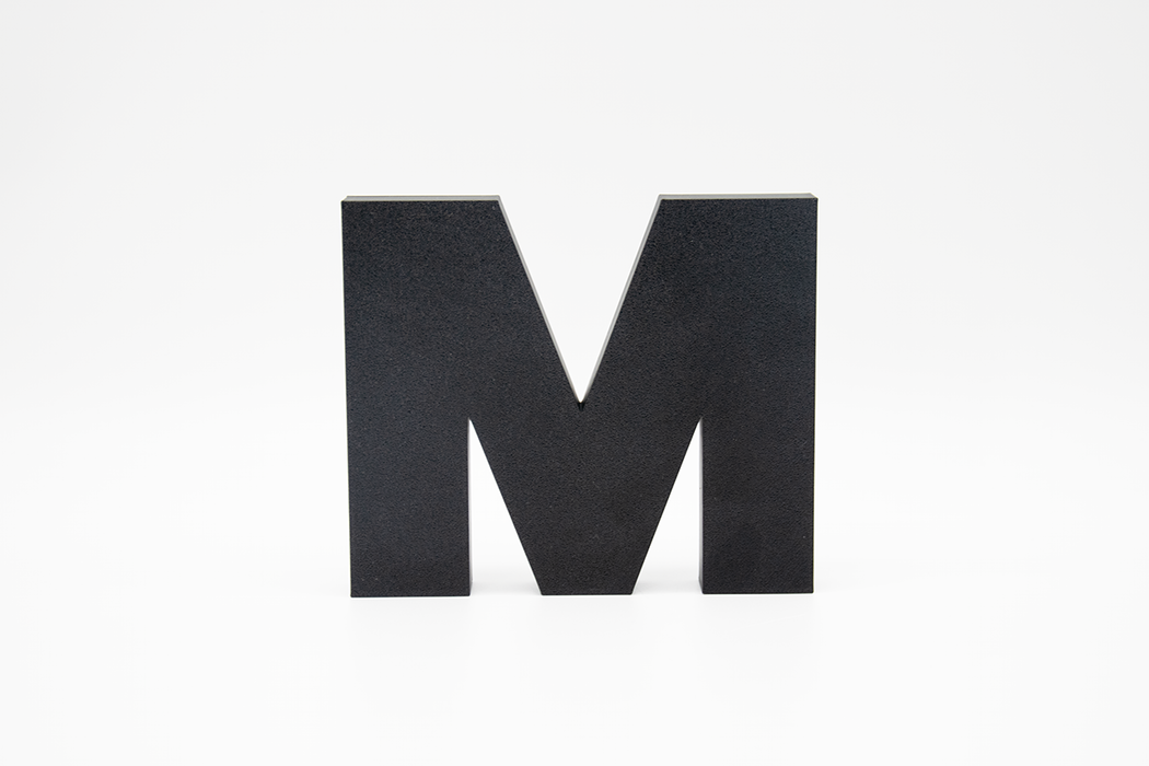 Letra 3D Negro Exterior