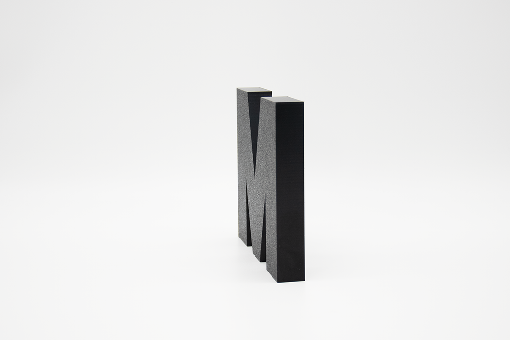 Letra 3D Negro Exterior