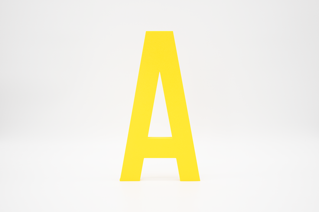 Letra 3D Amarillo
