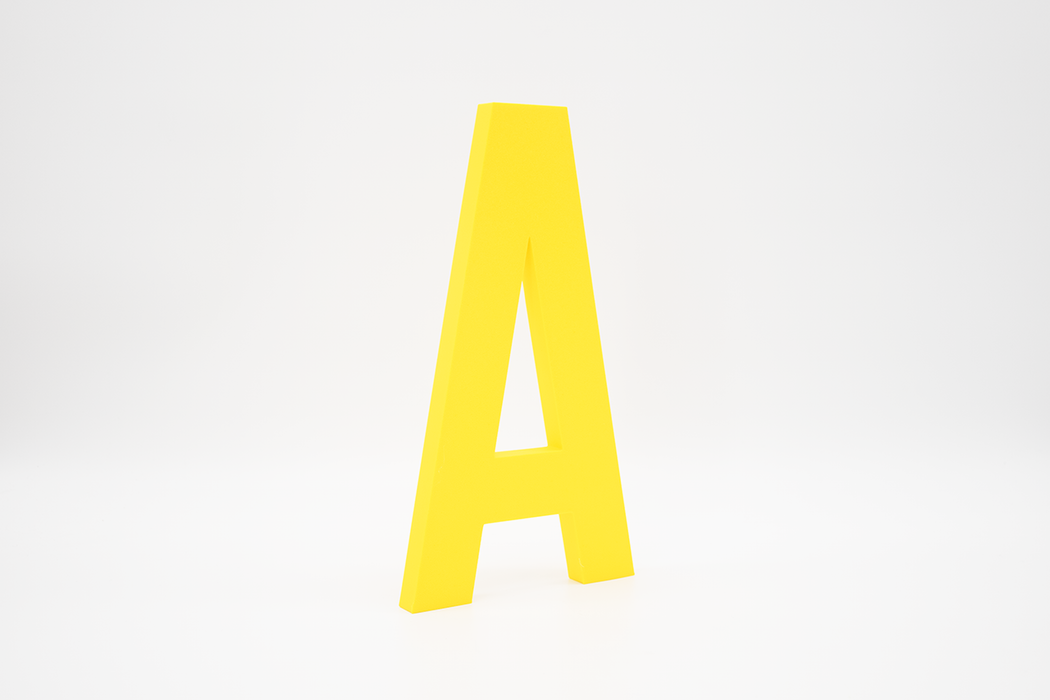 Letra 3D Amarillo