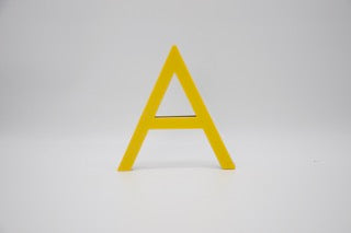 Letra 3D Amarillo-Negro