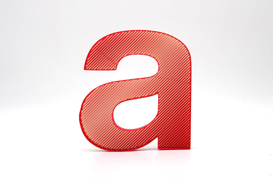 Letra 3D Rojo-Blanco Let´s Color
