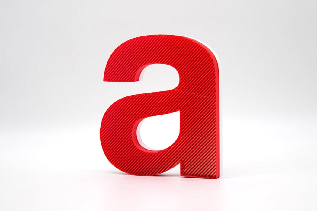 Letra 3D Rojo-Blanco Let´s Color