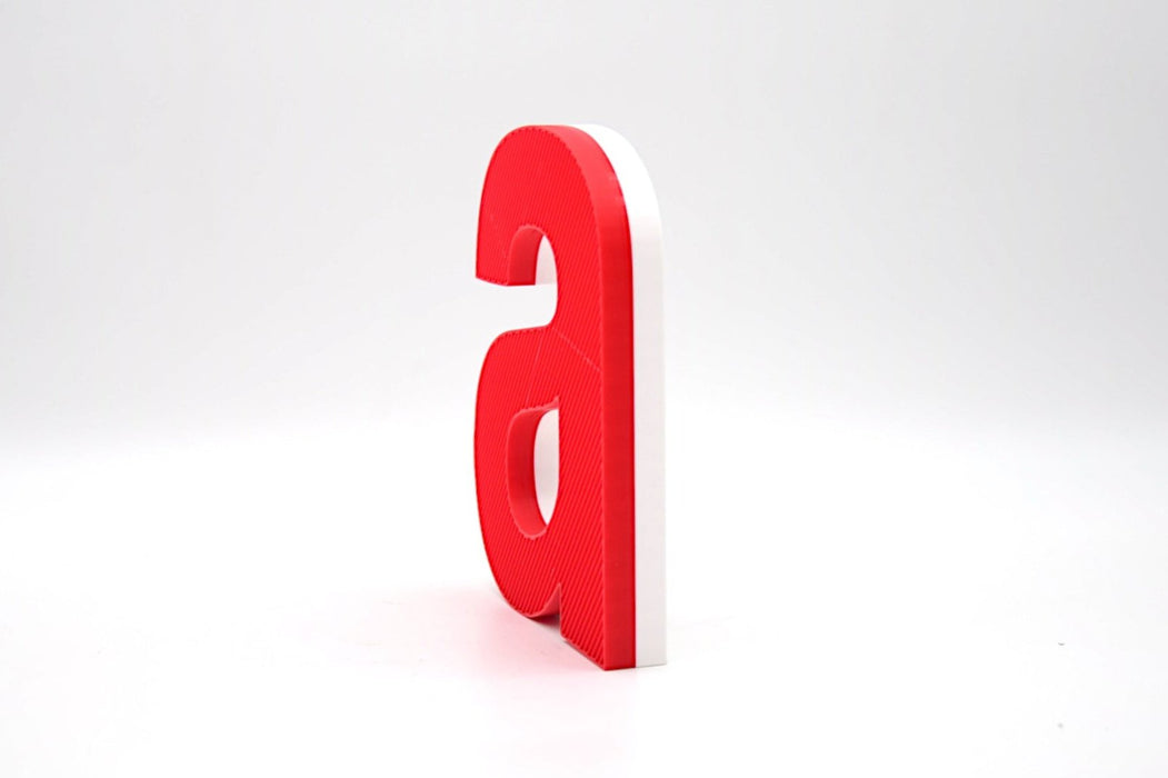 Letra 3D Rojo-Blanco Let´s Color