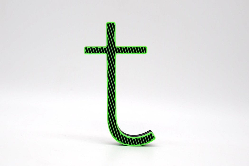 Letra 3D Verde claro-Negro Let´s Color