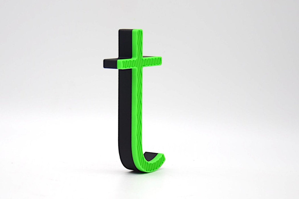 Letra 3D Verde claro-Negro Let´s Color