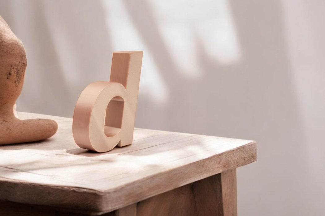 Letra 3D Cobre
