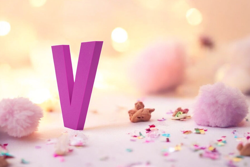 Letra 3D Malva
