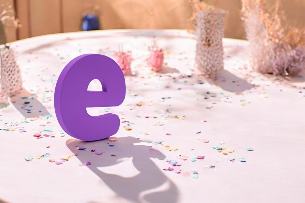 Letra 3D Morado
