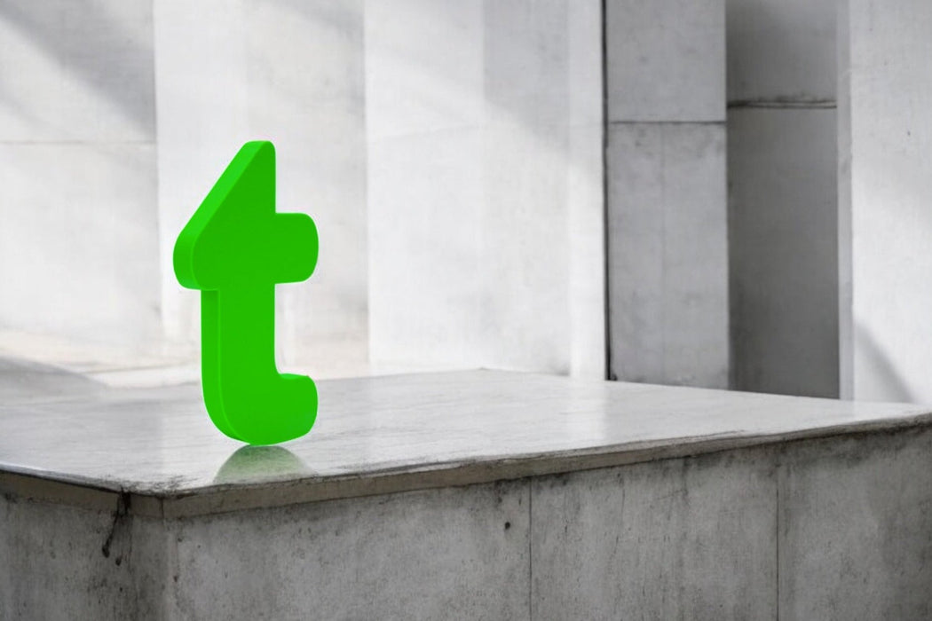 Letra 3D Verde Claro