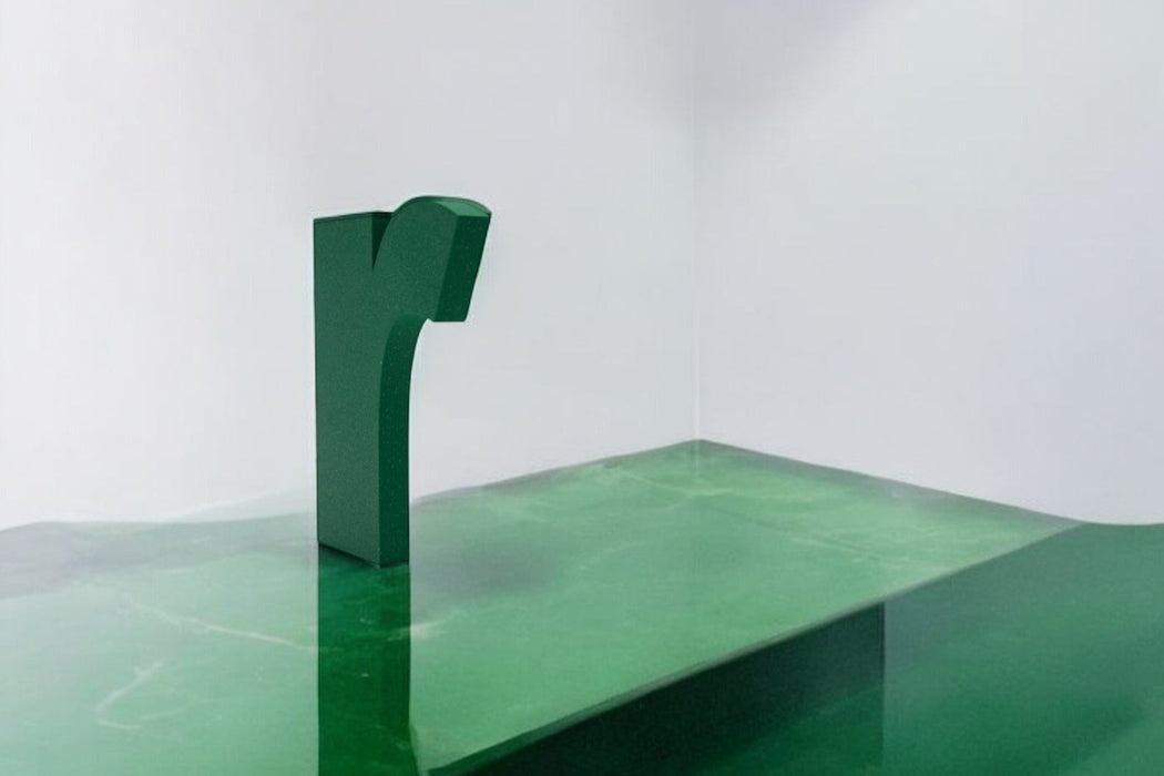 Letra 3D Verde Partículas
