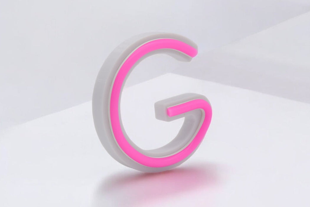 Letra 3D Rosa Neón