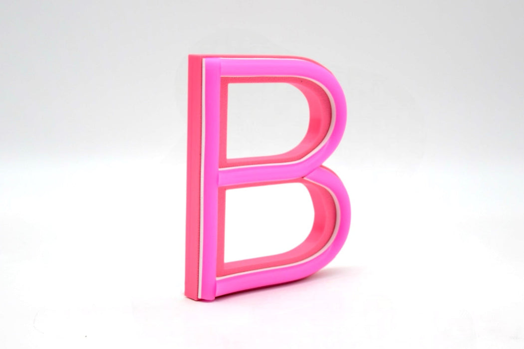 Letra 3D Rosa Neón