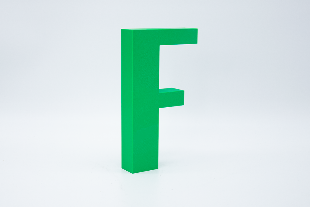 Letra 3D Verde
