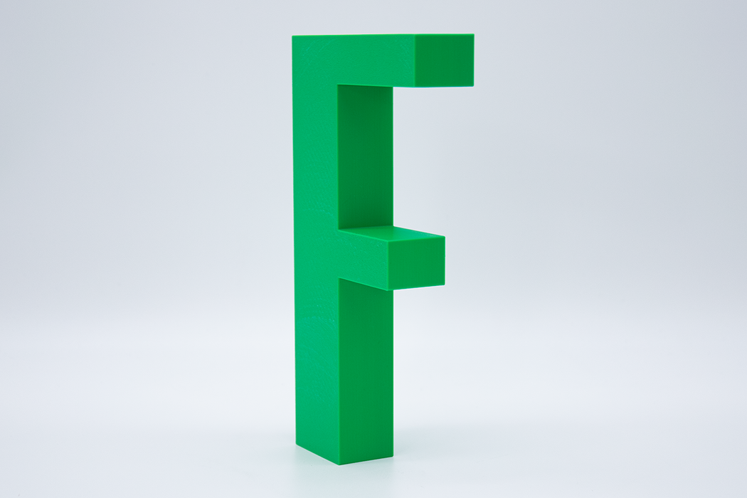 Letra 3D Verde